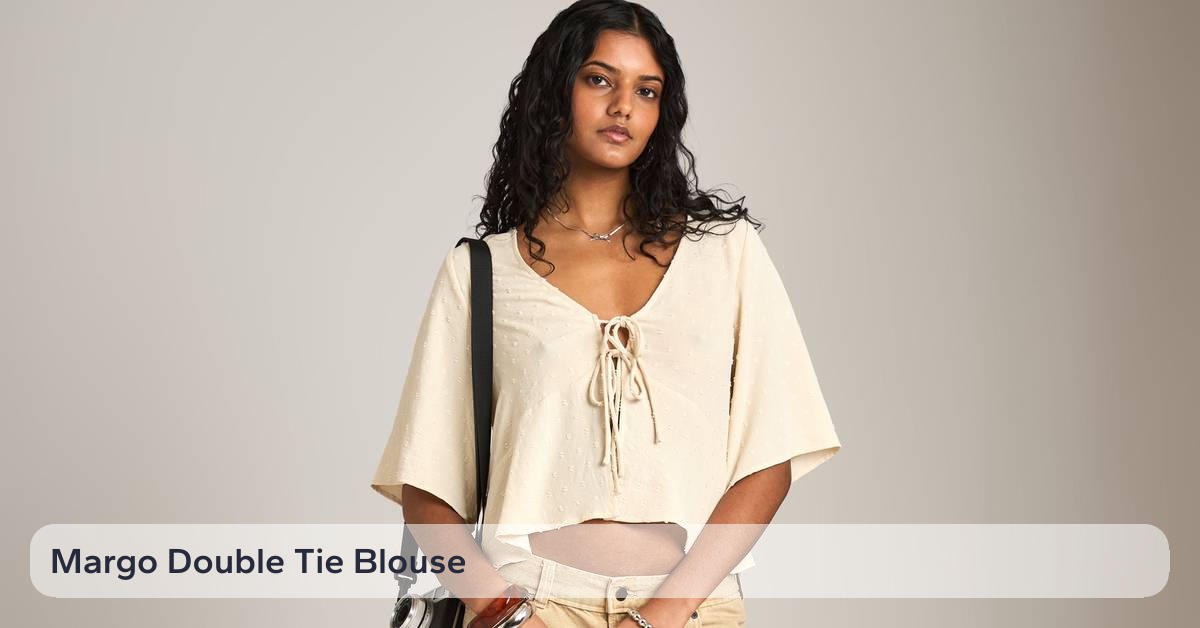 Margo Double Tie Blouse – PLENTY