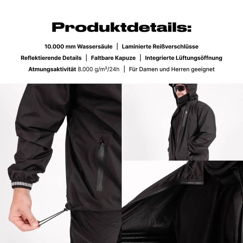 Alpensattel Rainshield - Wasserdichte Regenjacke