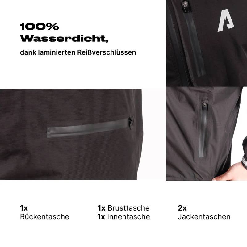 Alpensattel Rainshield - Wasserdichte Regenjacke